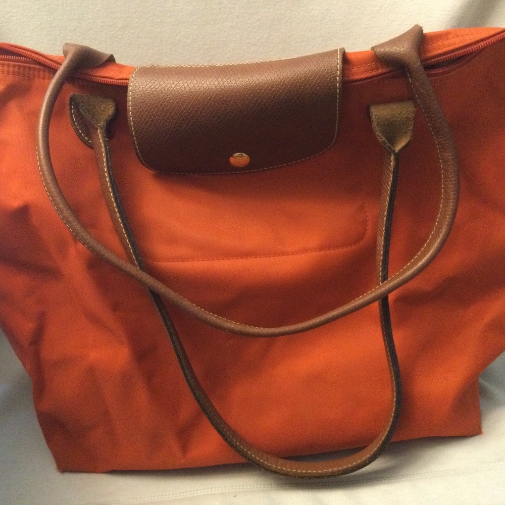 Longchamp tote bag burnt orange